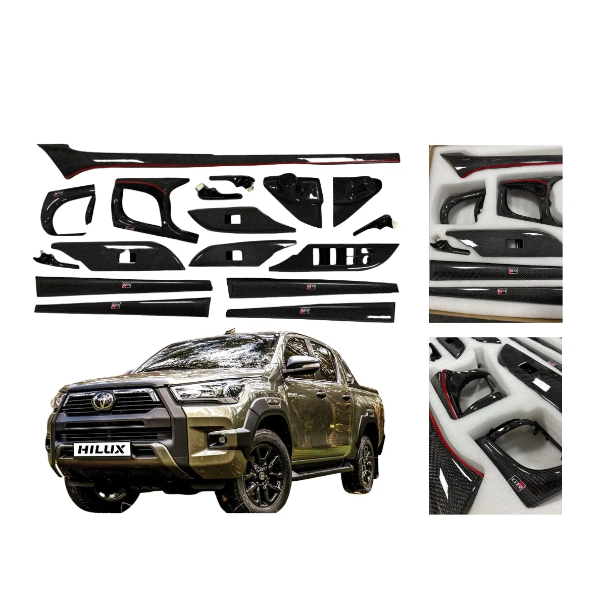 Hilux Interior Carbon Fibre GR Kit